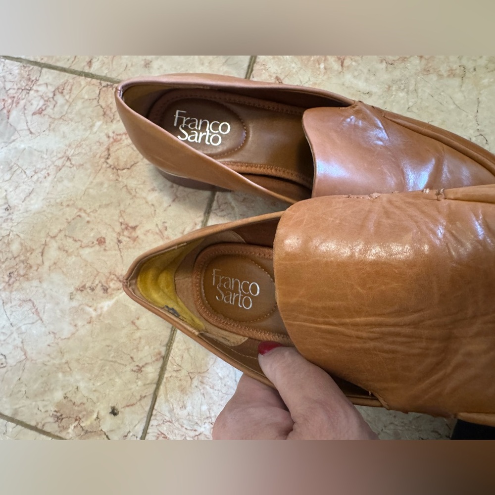 Franco Sarto beautiful caramel brown Newbocca Loafer. - Picture 5 of 16
